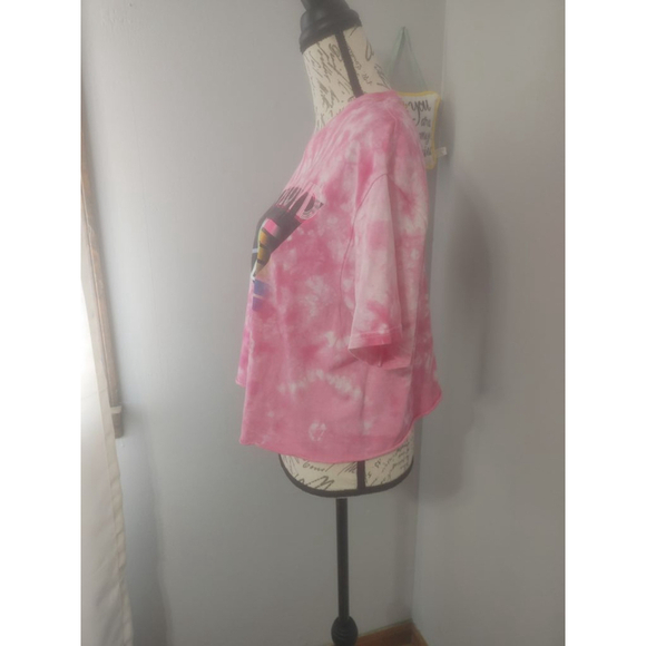 Women's Unbranded Pink Floyd T-shirt, Size L, Pink Tie Dye - Picture 2 of 8